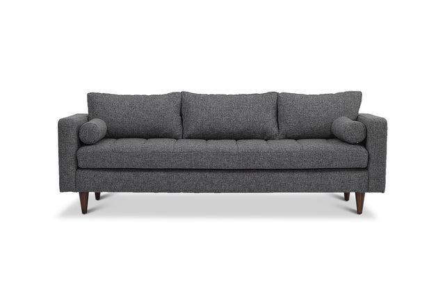 Sicily Dark grey 3 seater sofa