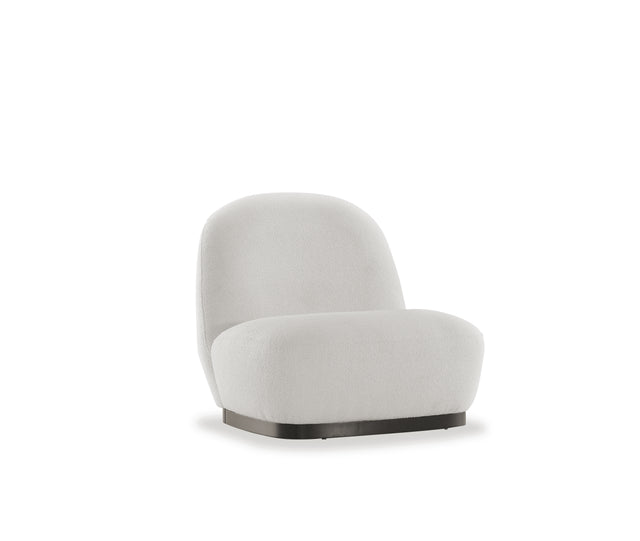 new moon white bergere armchair front view